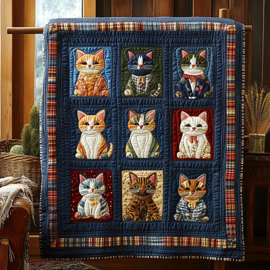 Purrfect Patch WY2607049CL Quilt