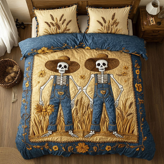 Rustic Skeleton Scarecrow WN2509056CL Duvet Cover Set