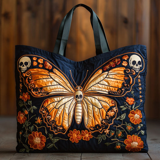 Monarch Bloom CW0910044CL Quilted Tote Bag