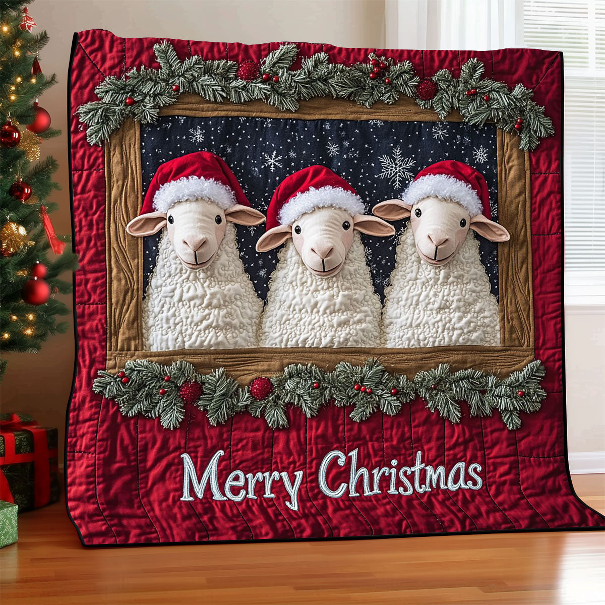 Christmas Sheep CW1711043CL Quilt