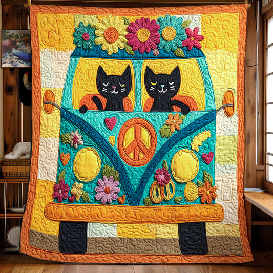Peace Cat Bus CW1411011CL Quilt