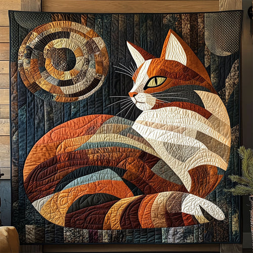 Patchwork Geometric Cat WJ1504008CL Quilt