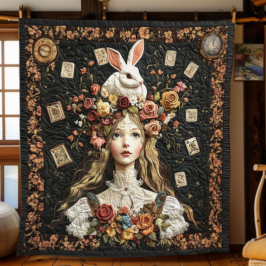 Rabbit And Girl WY3112031CL Quilt
