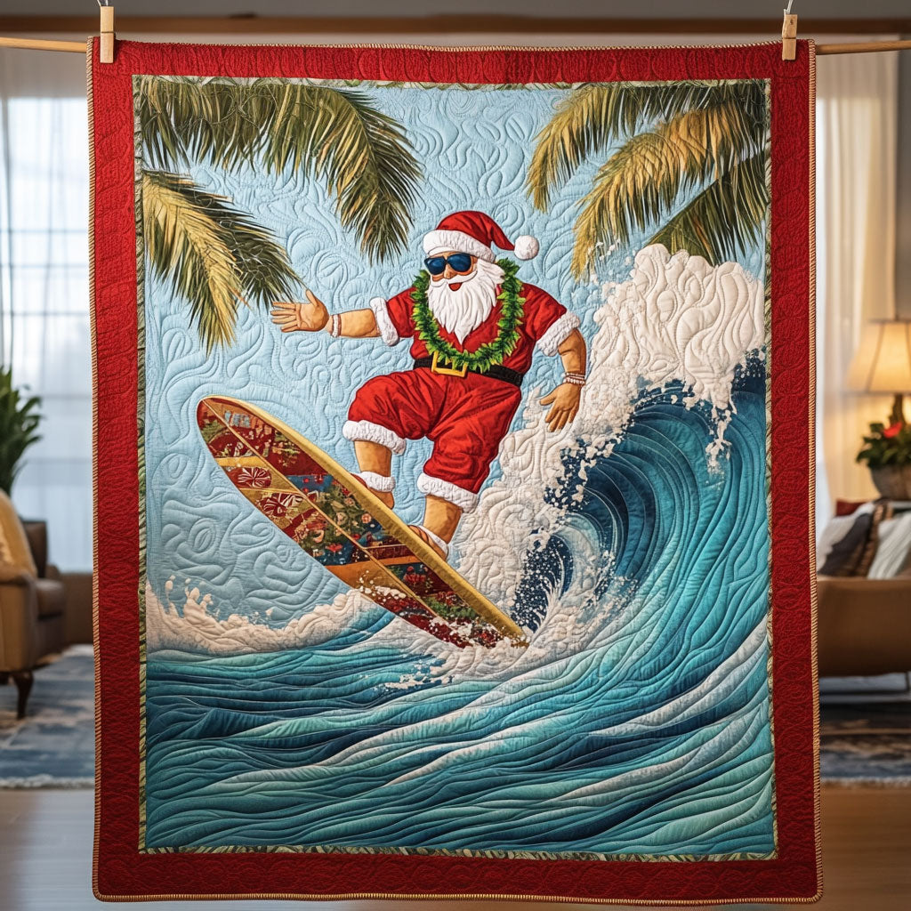 Santa On Surfboard LT1911013CL Quilt