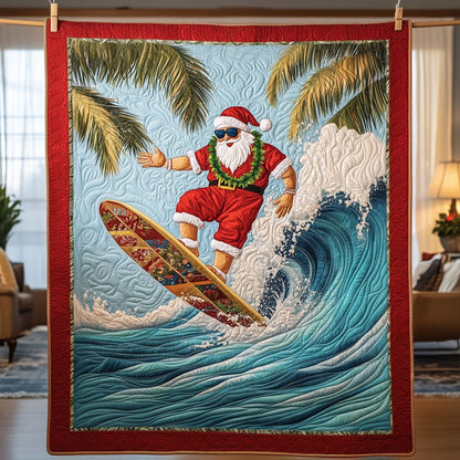 Santa On Surfboard LT1911013CL Quilt