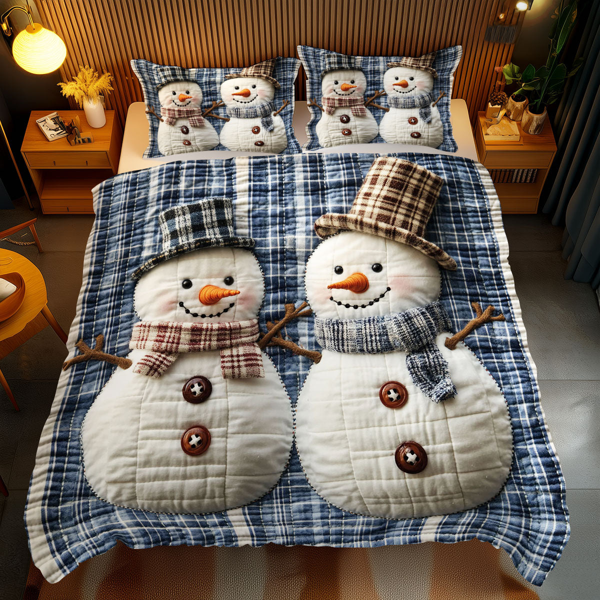 Christmas Snowman WJ2311036CL Duvet Cover Set