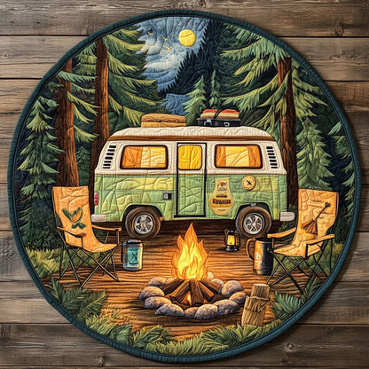 Cabin Dreams CM2205013CL Quilted Round Mat