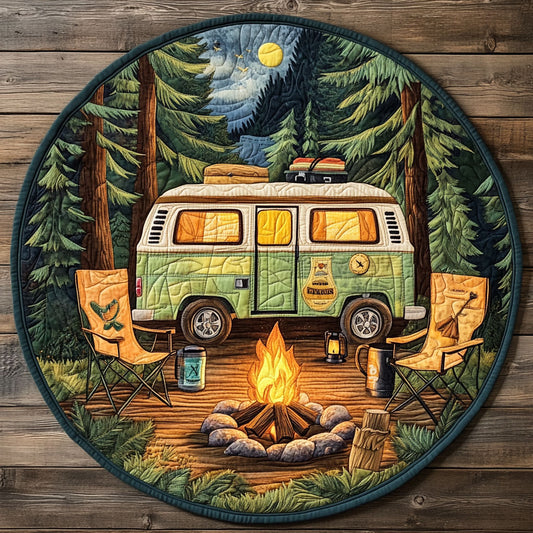 Cabin Dreams CM2205013CL Quilted Round Mat