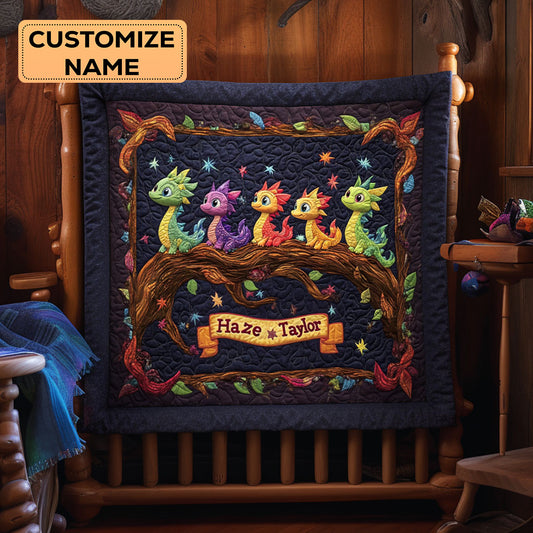 Starlight Dragon WN1807089CL Personalized Baby Quilt