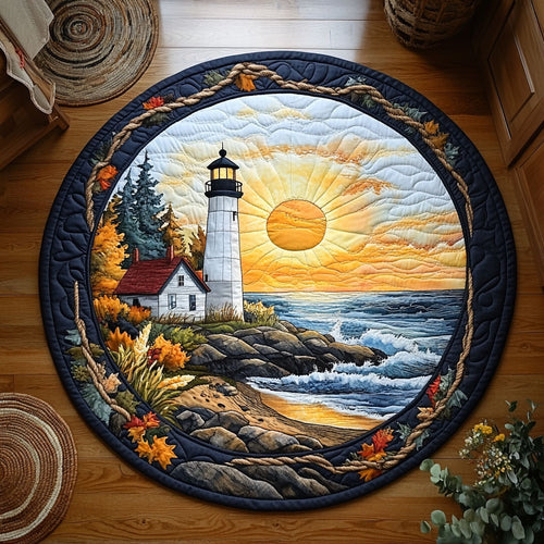 Coastal Scene WY2205033CL Quilted Round Mat