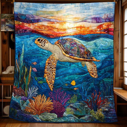 Tropical Turtle WP1402040CL Quilt