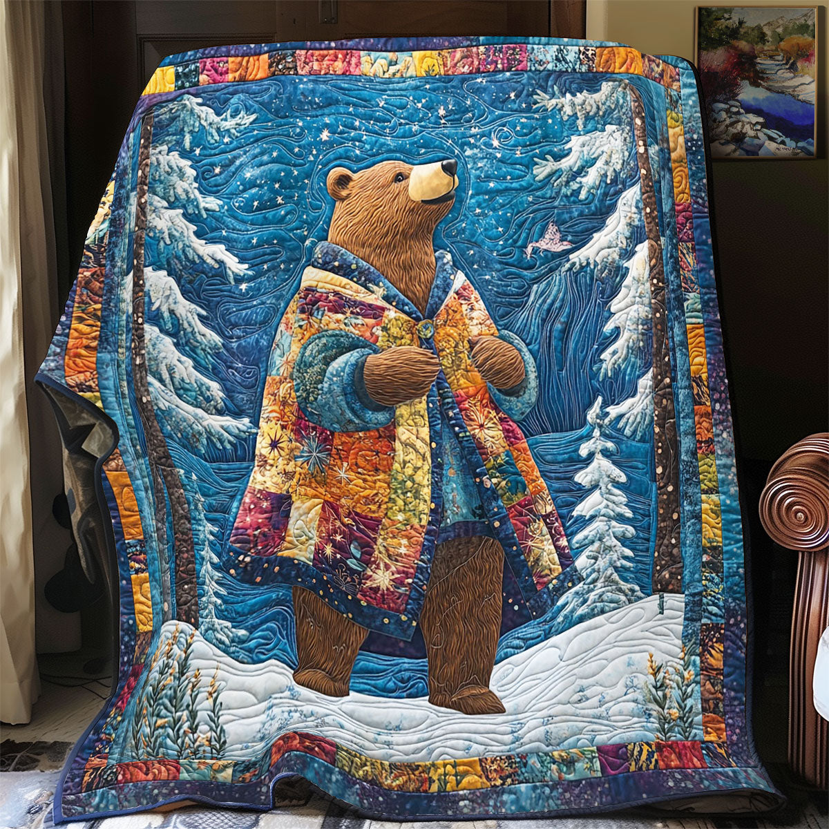 Winter Bear WY2101089CL Quilt