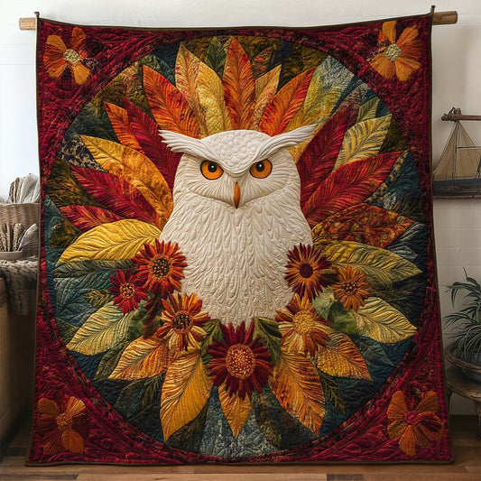 Owl In The Leaves WN0904020CL Quilt