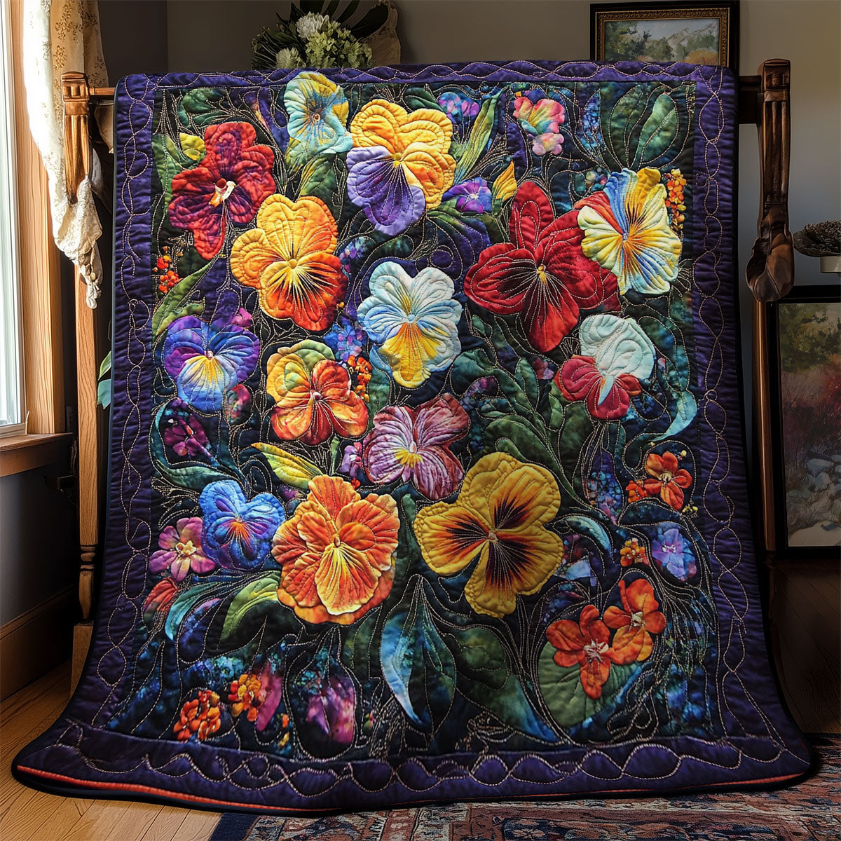 Beautiful Flower Garden WY1302020CL Quilt
