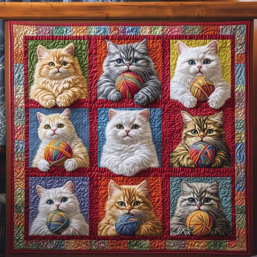 Cats Play With Wool LT1609006CL Quilt