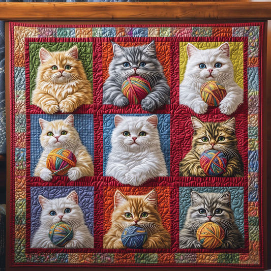 Cats Play With Wool LT1609006CL Quilt