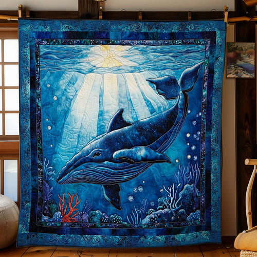 Sunlit Whales WN0803060CL Quilt