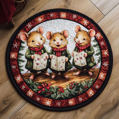 Warm Coat Mouse WN1311112CL Quilted Round Mat