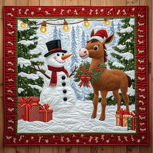 Donkey Christmas Friend CW1111026CL Quilt