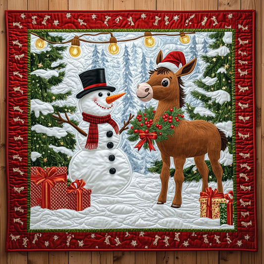 Donkey Christmas Friend CW1111026CL Quilt