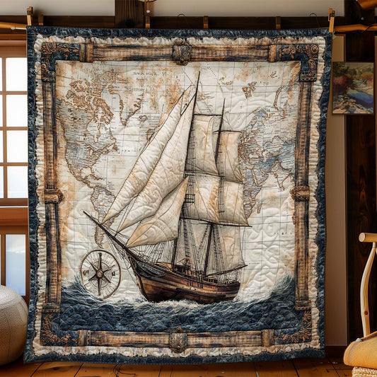 Voyager’s Sailboat WN0602034CL Quilt