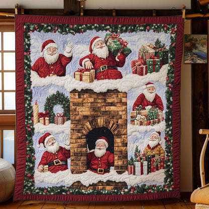 Santa Chimney Joy WN1811048CL Quilt