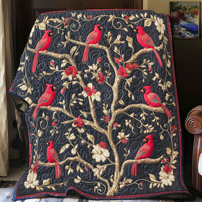 Cardinal In Royal Tree WY1902066CL Quilt