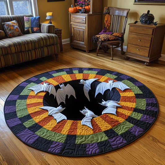 White Bat Hollow CP0410010CL Quilted Round Mat