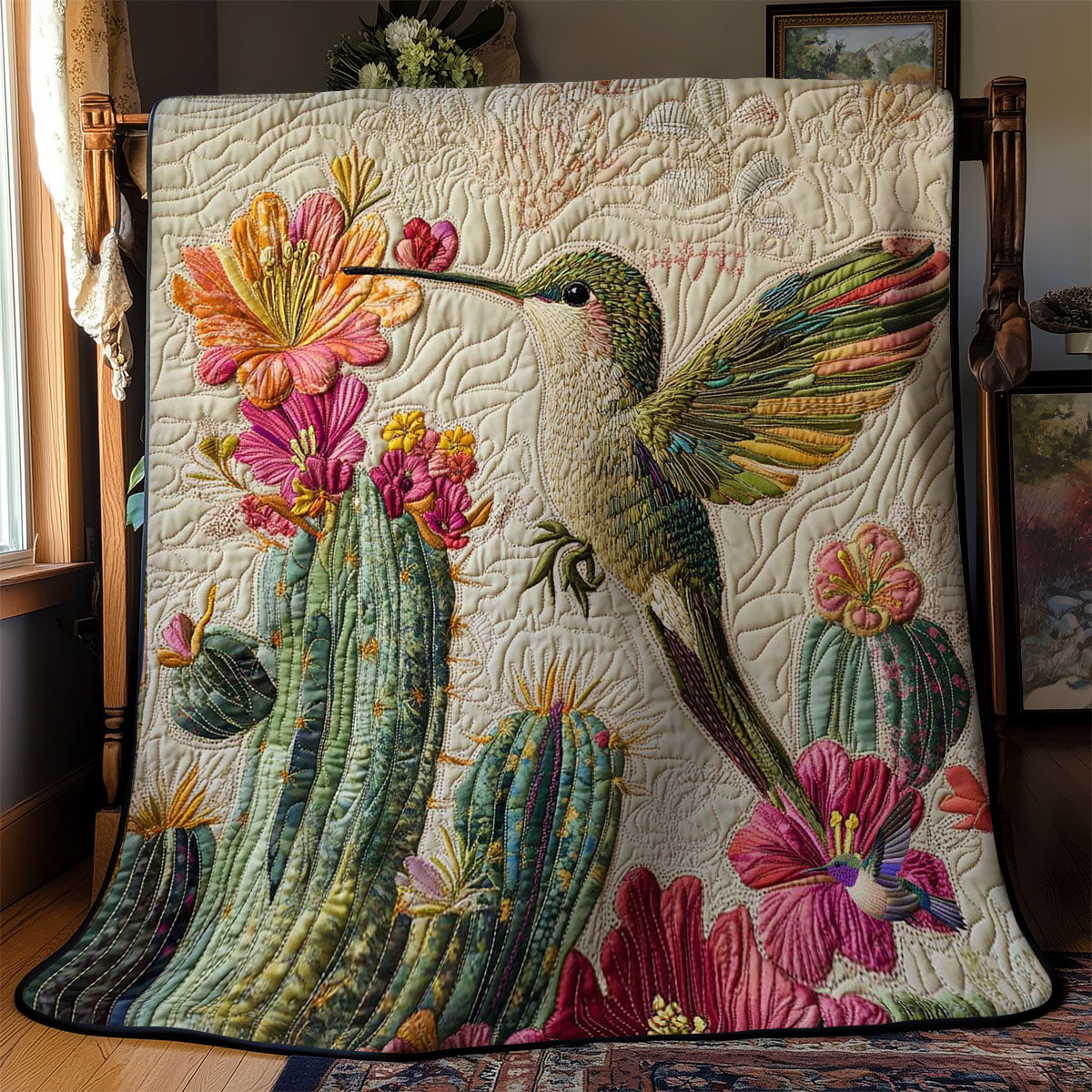 Cactus Hummingbird WN2311075CL Quilt