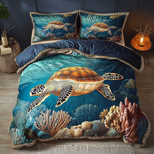 Tide Rider Turtle WN1703097CL Duvet Cover Set