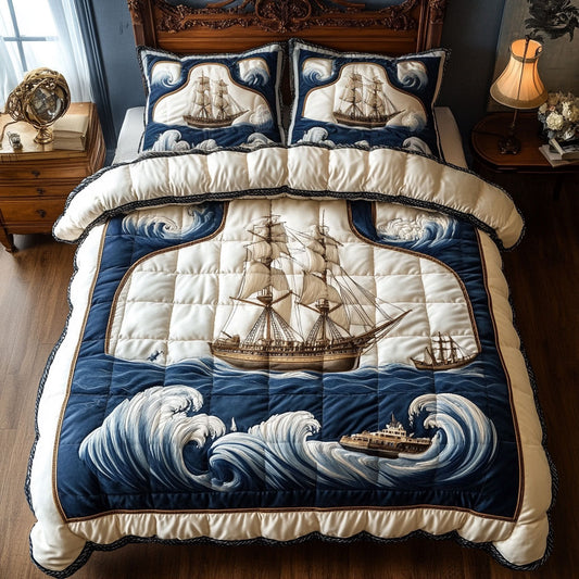 Spirit Of Ice Sailboat WN0809111CL Duvet Cover Set