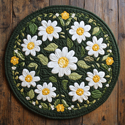 Daisy Garden CP2306036CL Quilted Round Mat