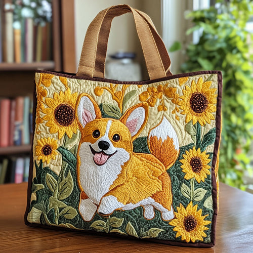 Corgi Bloom CW3009004CL Quilted Tote Bag