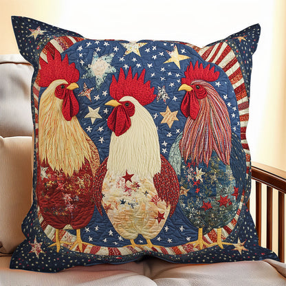 Rooster Firework WX1306088CL Quilt Pillow Case