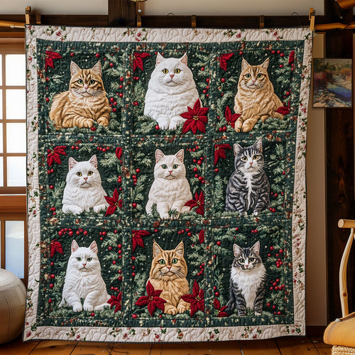 Cat Christmas CW0811025CL Quilt