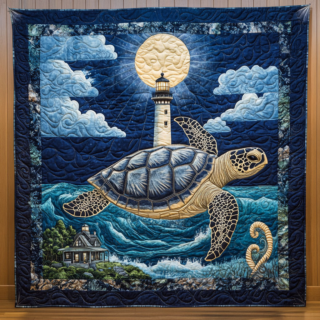 Turtle In The Moonlit Night DH1310003CL Quilt