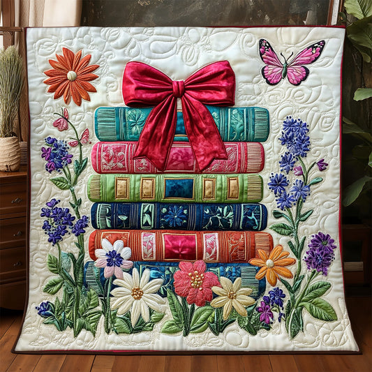 Stack Of Colorful Books WJ2104013CL Quilt