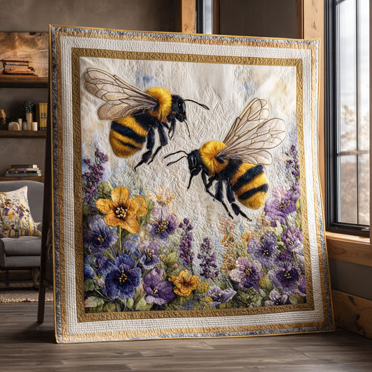 Floral Bee CW0707019CL Quilt