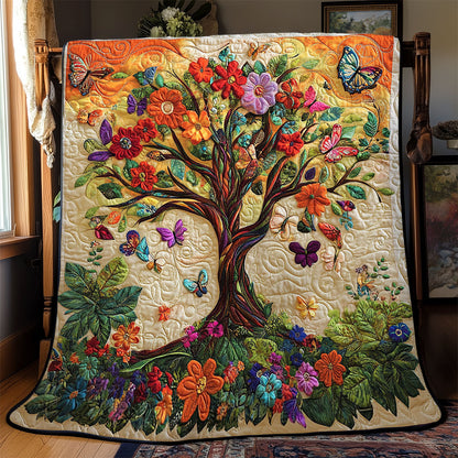 Butterfly Tree Of Life WJ1401004CL Quilt