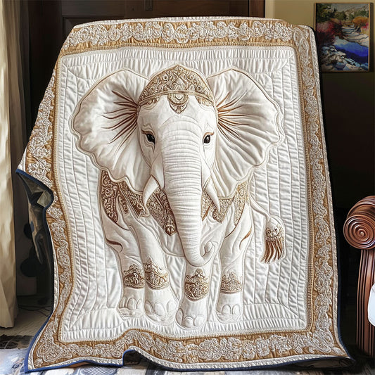 Royal White Thailand Elephant WY2201084CL Quilt