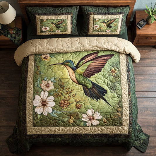 Hummingbird In Garden WY2402022CL Duvet Cover Set