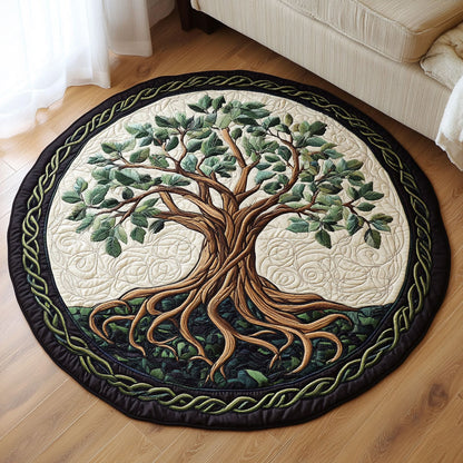 Celtic Tree WX2003122CL Quilted Round Mat