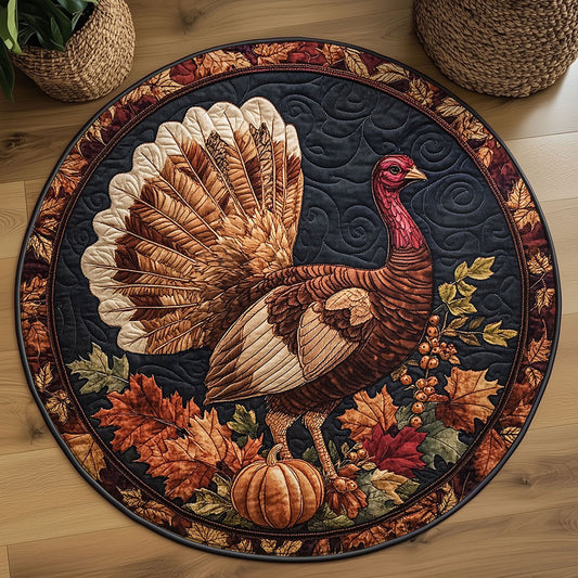 The Grateful Turkey WN0708100CL Quilted Round Mat