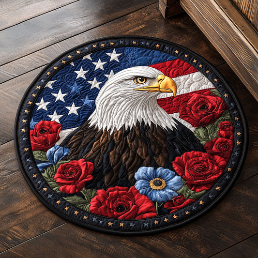 Freedom in Bloom CM0406028CL Quilted Round Mat