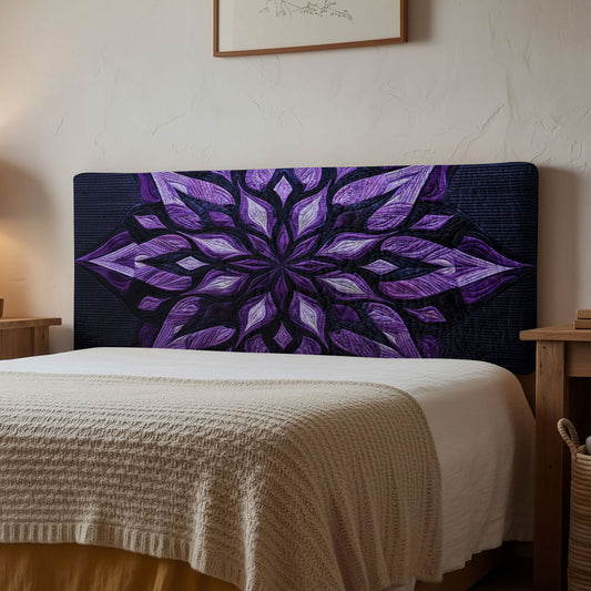 Enigma Flower WN2012024CL Quilted Headboard Slipcover
