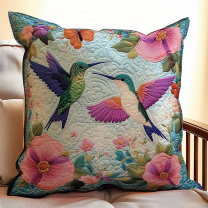 Couple Hummingbird WX2401068CL Quilt Pillow Case