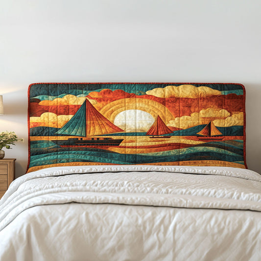 Sunbeam Sailboat WN2412030CL Quilted Headboard Slipcover