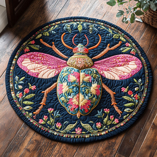 Charming Bug CP2905008CL Quilted Round Mat