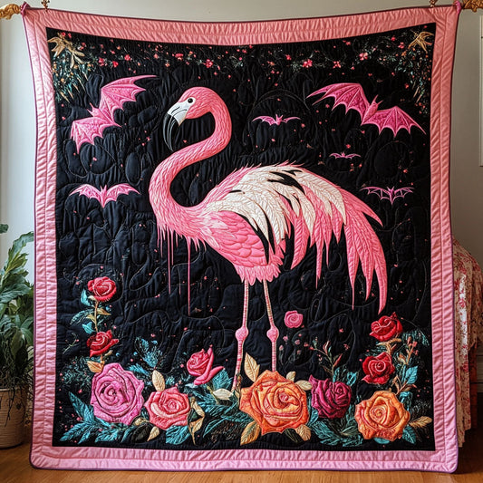 Flamingo And Bats WY2208107CL Quilt