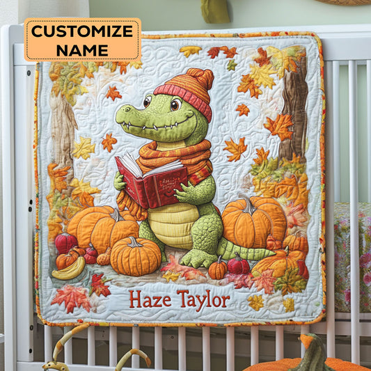 Croco Cozy Tales WY3007015CL Personalized Baby Quilt